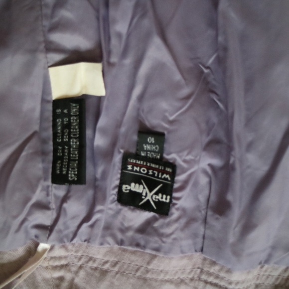 VINTAGE PURPLE SUEDE SKIRT - Picture 3 of 3